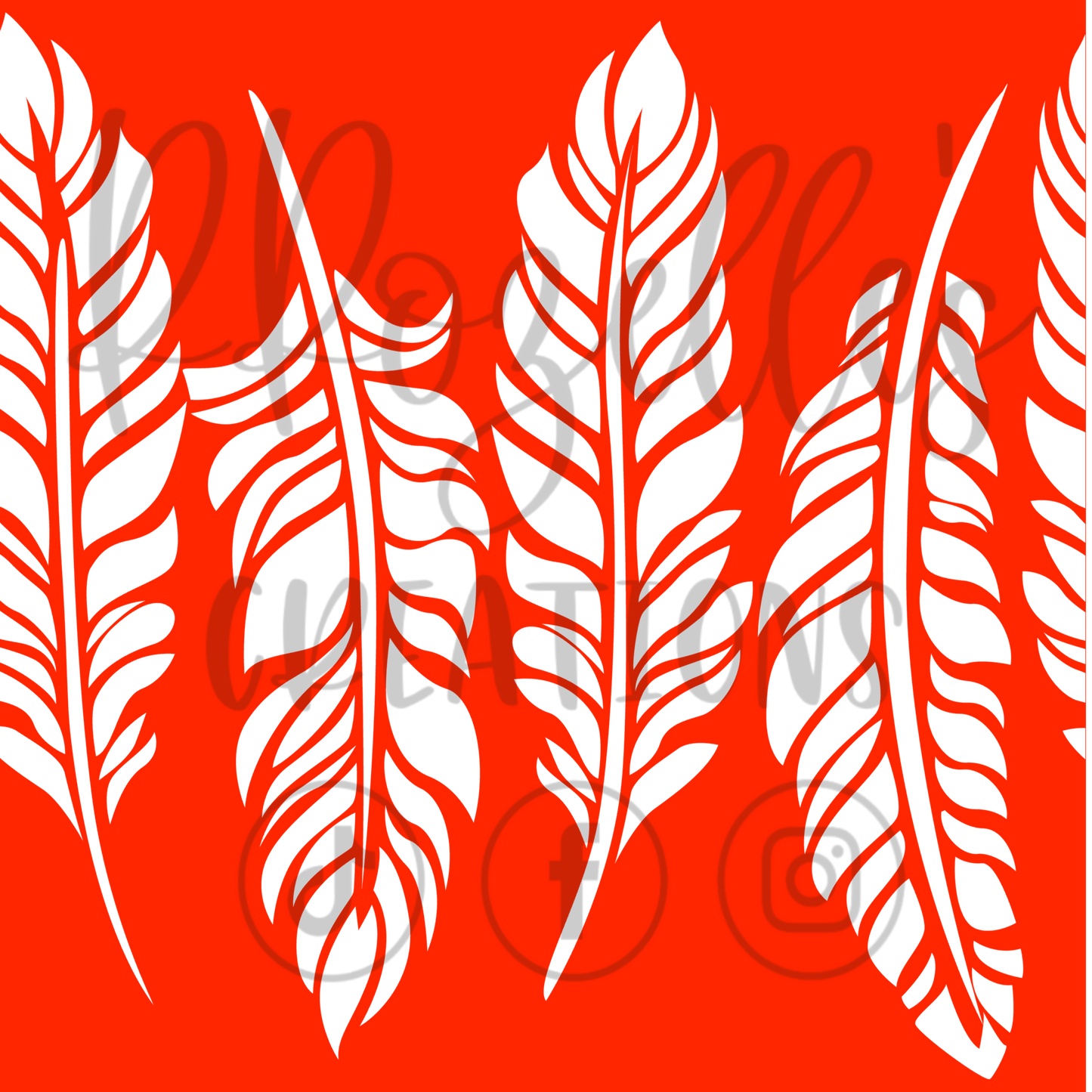 Feathers Galore! SVG Template