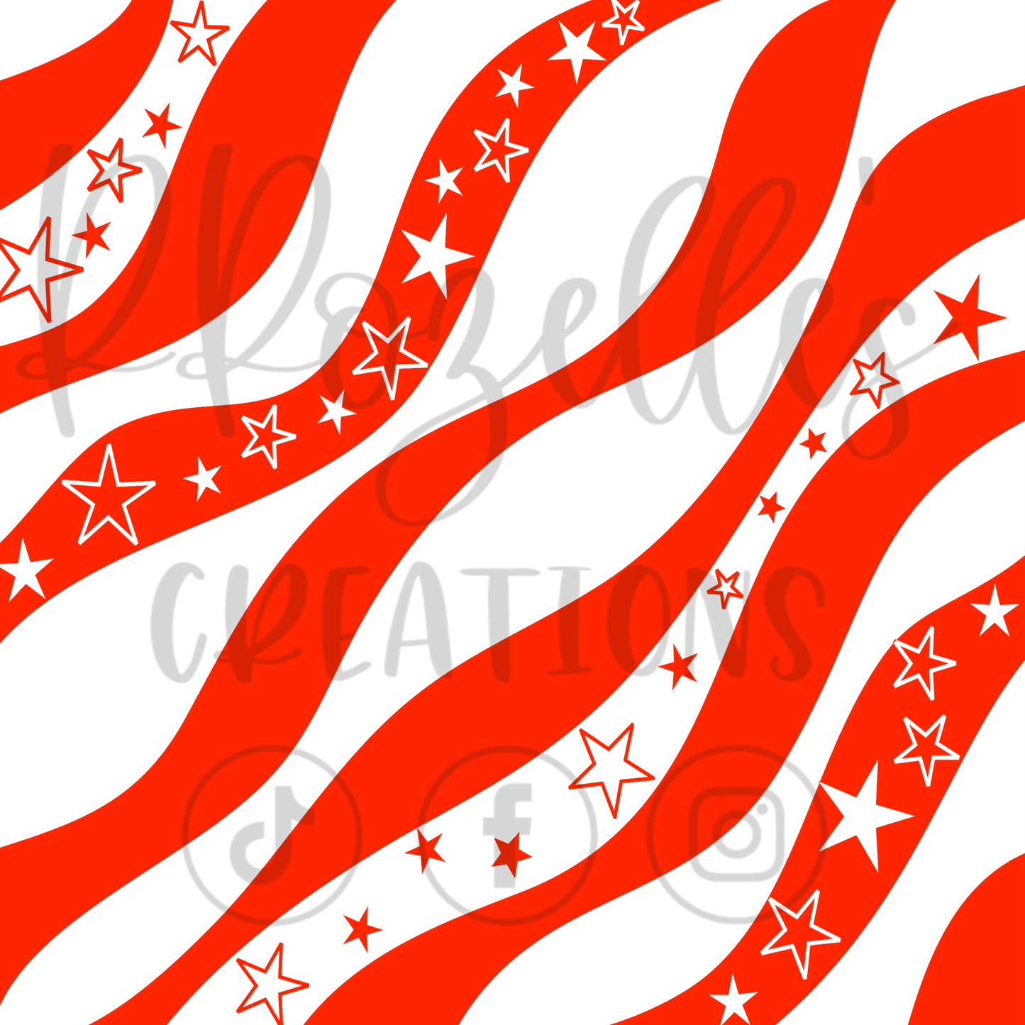 Star Swirly Banner OFFSET SVG Template