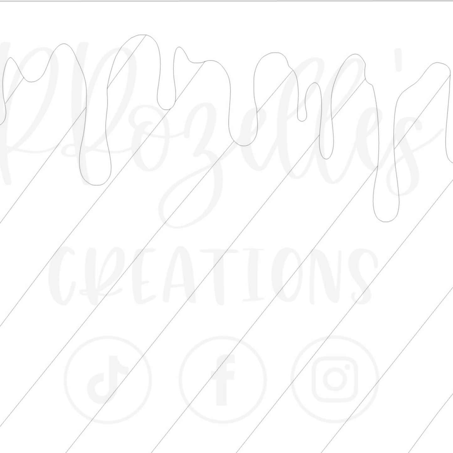 Candy Cane Drip (Thick) Template