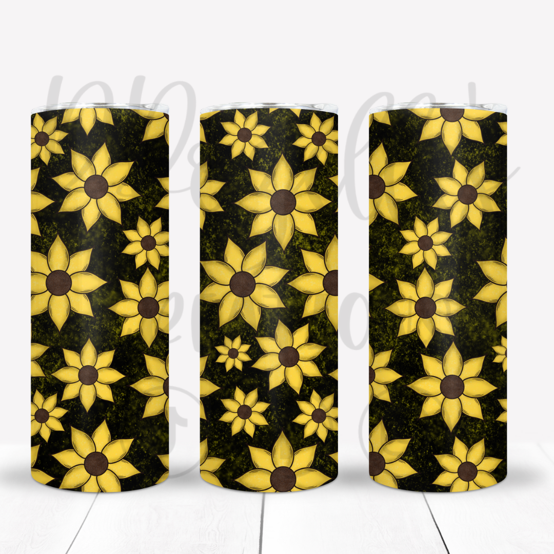 Baby Sunflower Black Seamless