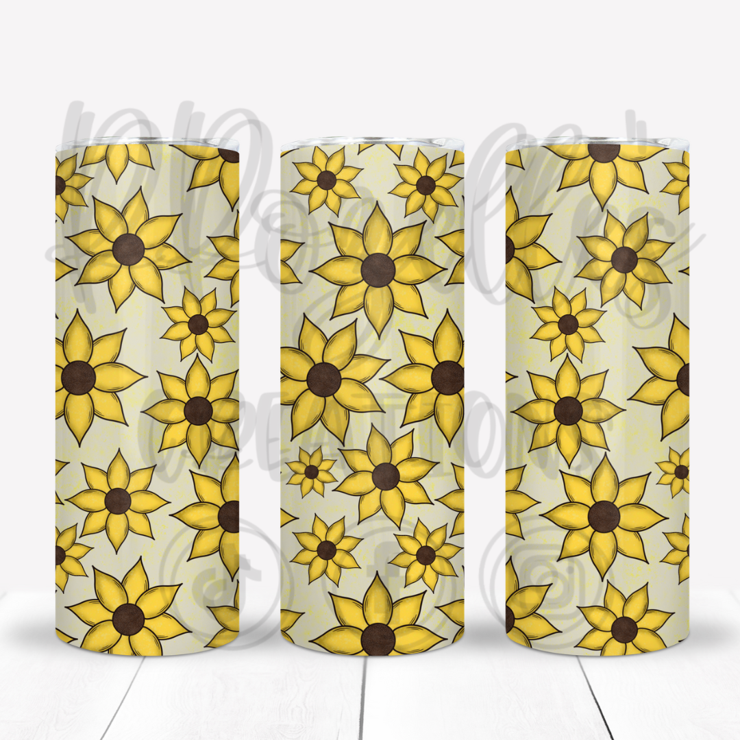 Baby Sunflower Cream Seamless