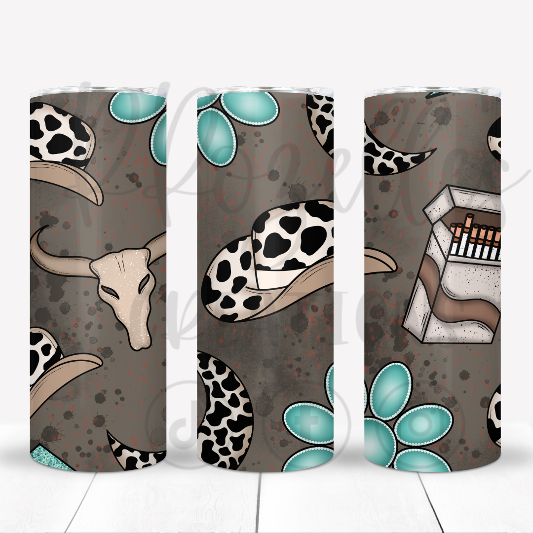 Cowboy Cowprint- Large Print