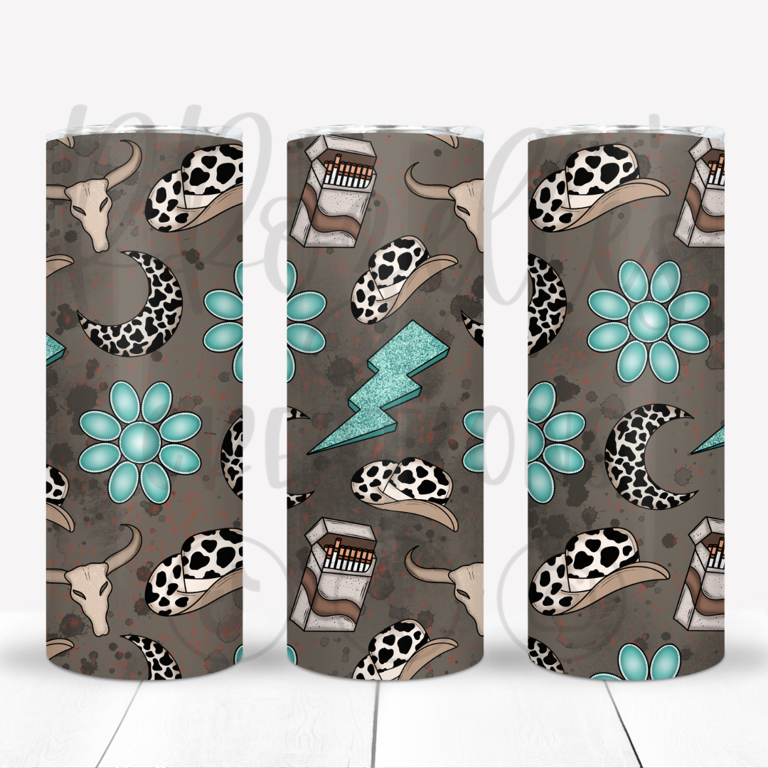 Cowboy Cowprint- Scaled Print