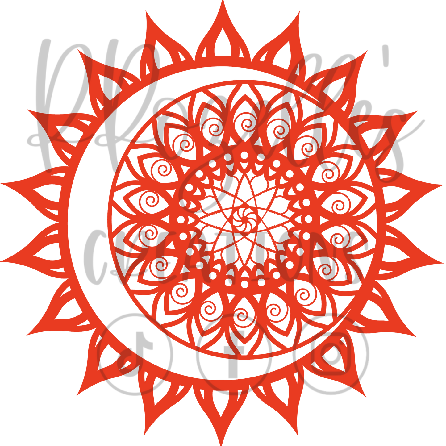 Moon/Sun Celestial TWO- SVG Template