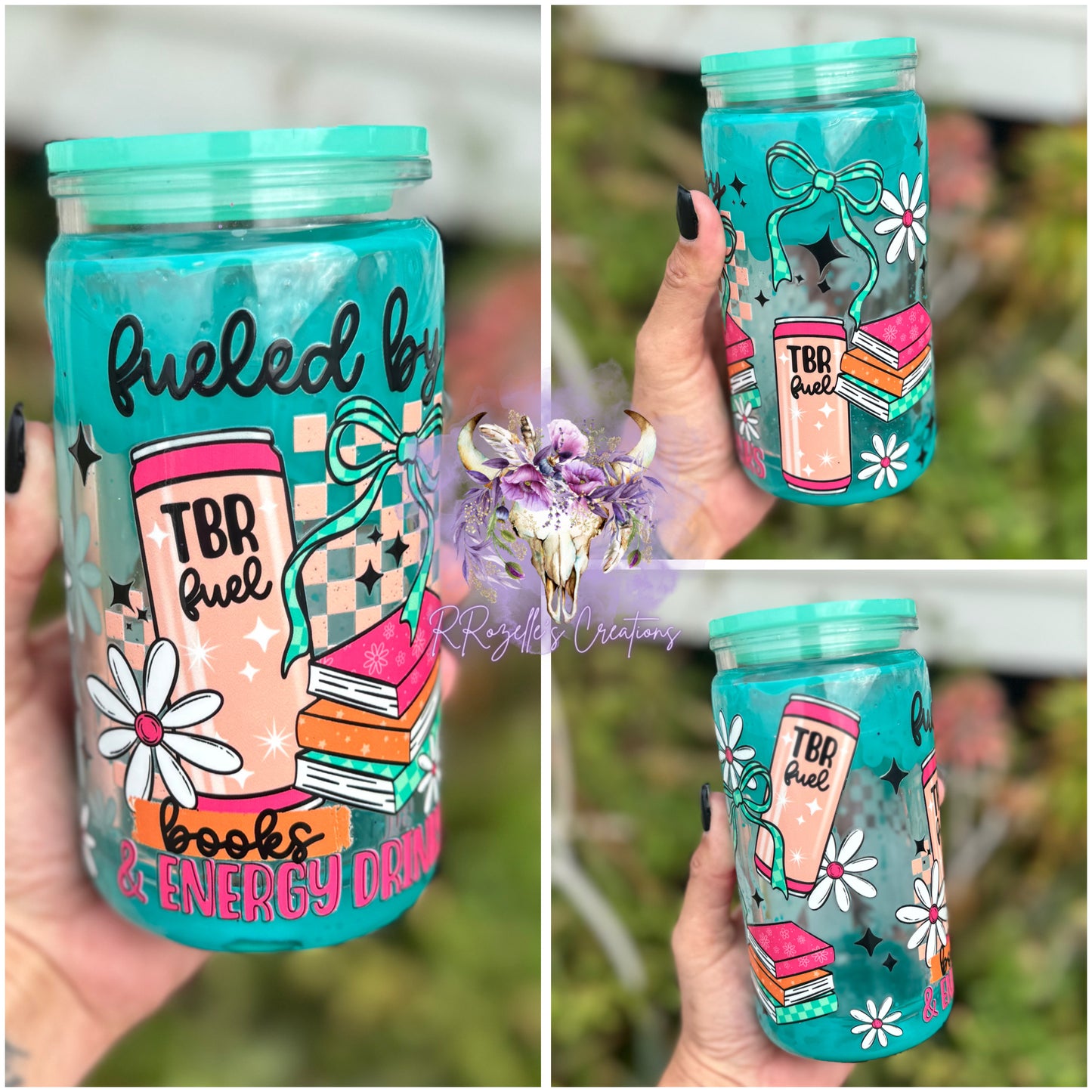 16oz Acrylic Lava Drip Snowglobe - Fueled By Books