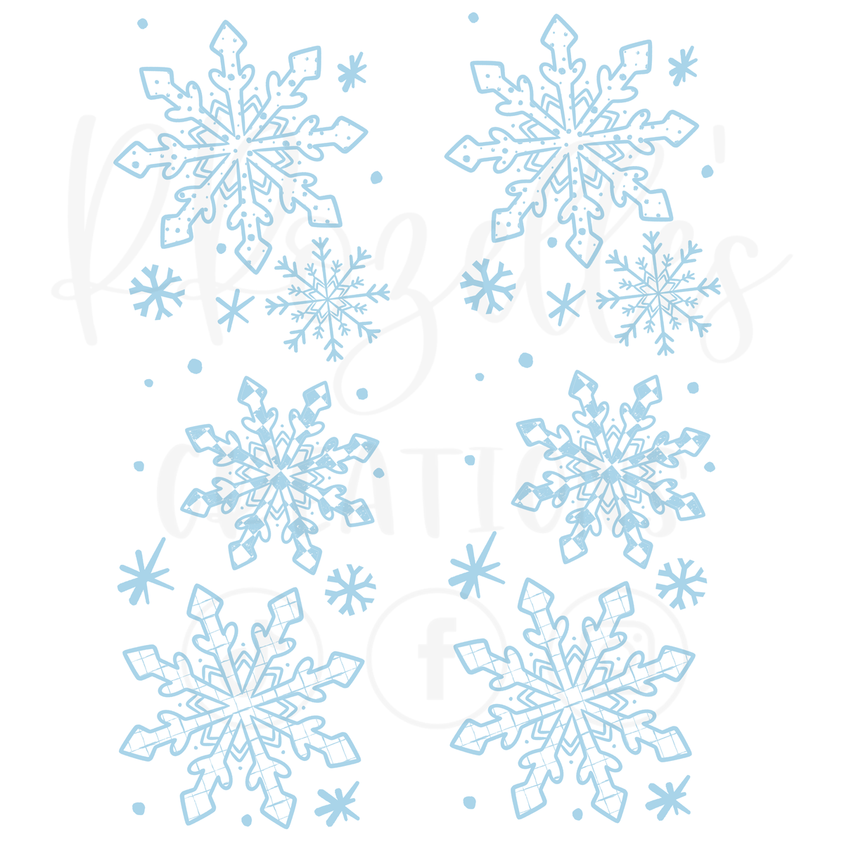 LET IT SNOW BLUE (MATCHING SLEEVES)