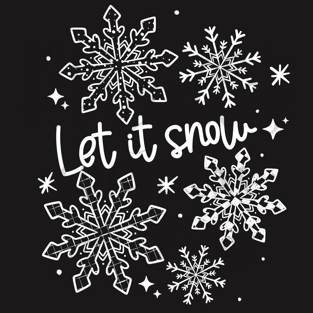 LET IT SNOW WHITE (MATCHING SLEEVES)