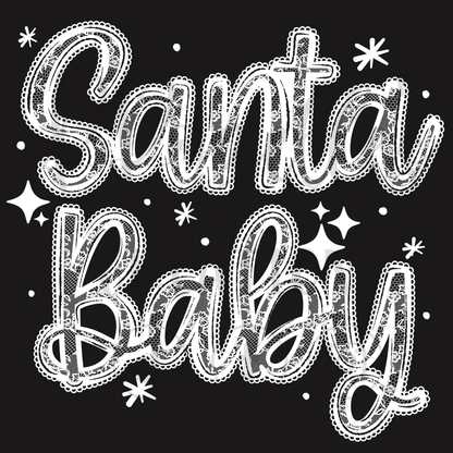 SANTA BABY LACE - RED OR WHITE