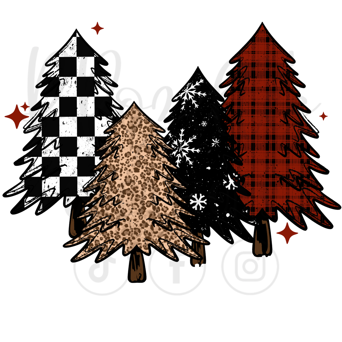 MERRY TREES (MATCHING SLEEVES)