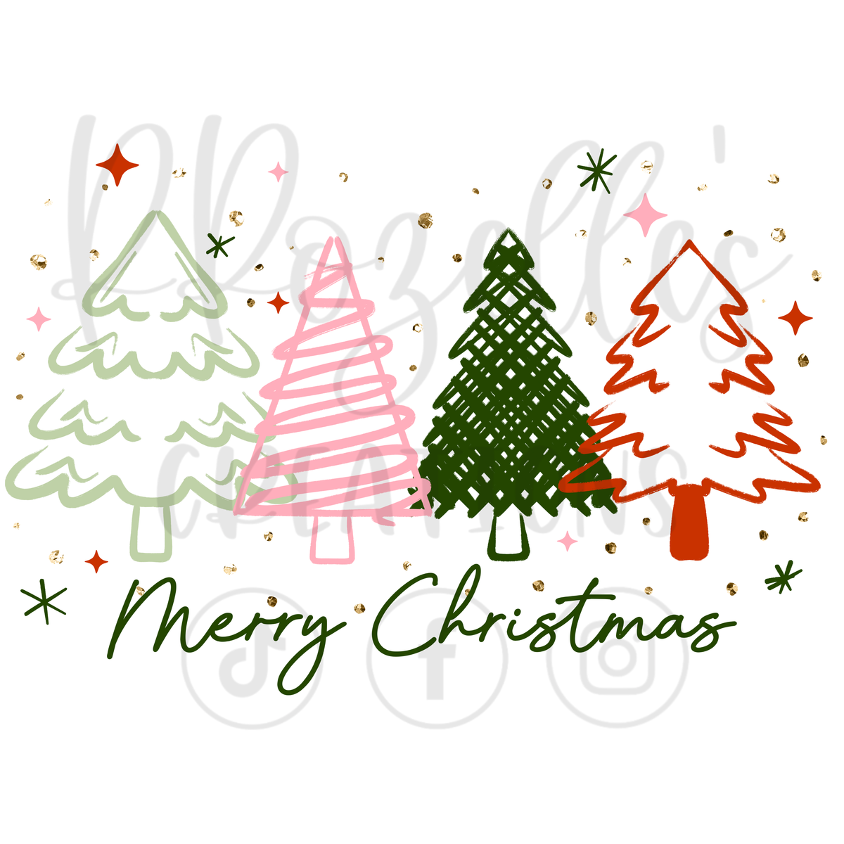 MERRY CHRISTMAS TREES