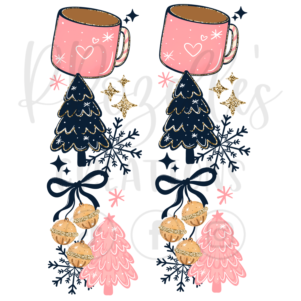 PINK TICKET TO THE NORTH POLE (MATCHING SLEEVES)