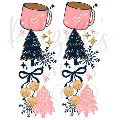 PINK TICKET TO THE NORTH POLE (MATCHING SLEEVES)
