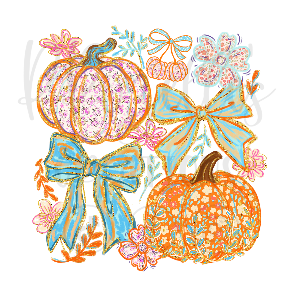 PREPPY PUMPKIN & BOWS
