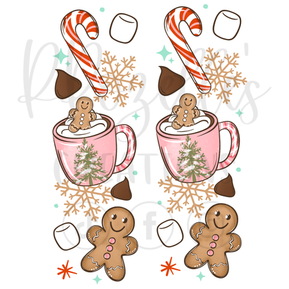 HOT COCOA WAVY LINES (MATCHING SLEEVES)
