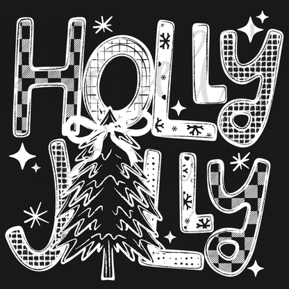 HOLLY JOLLY - RED OR WHITE