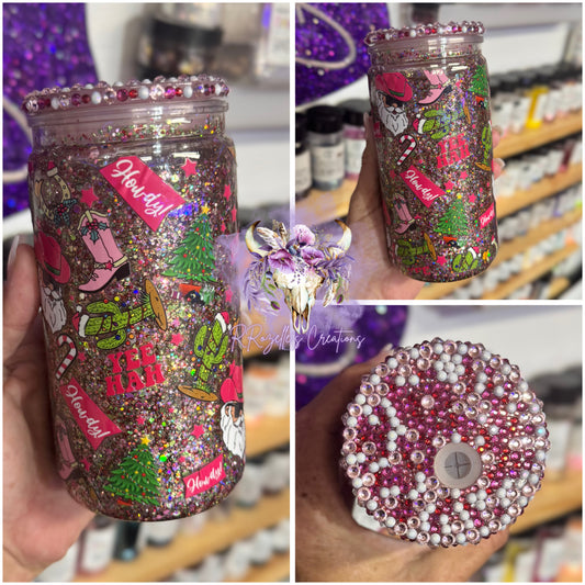 Yea Haw Christmas Snowglobe