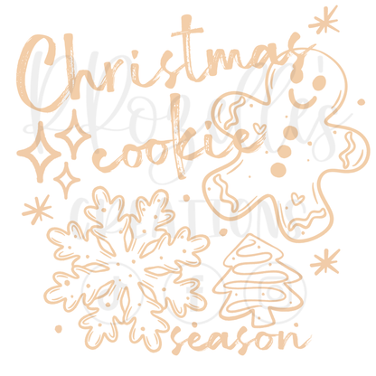 CHRISTMAS COOKIE SEASON (CREAM OR BROWN)