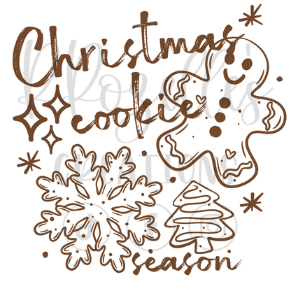 CHRISTMAS COOKIE SEASON (CREAM OR BROWN)