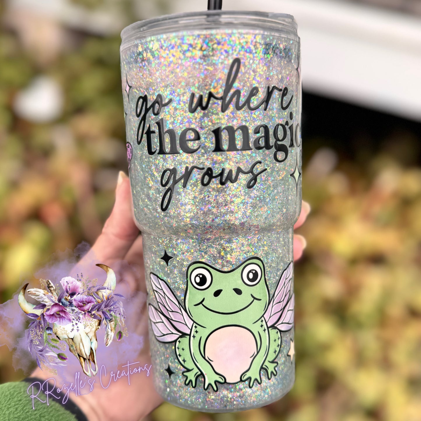 24oz Acrylic Snowglobe -Go Where The Magic Grows