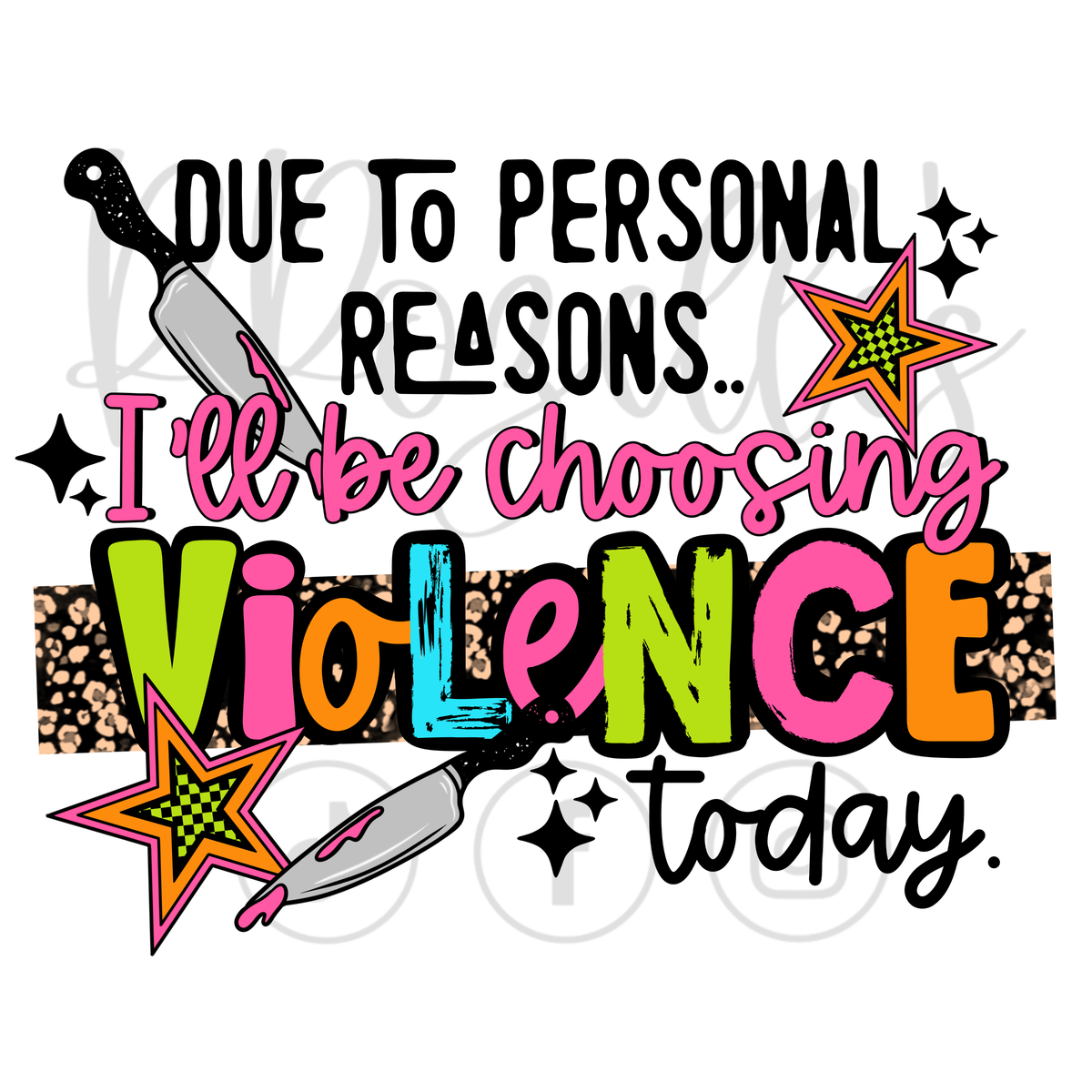 DUE TO PERSONAL REASONS...
