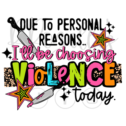 DUE TO PERSONAL REASONS...
