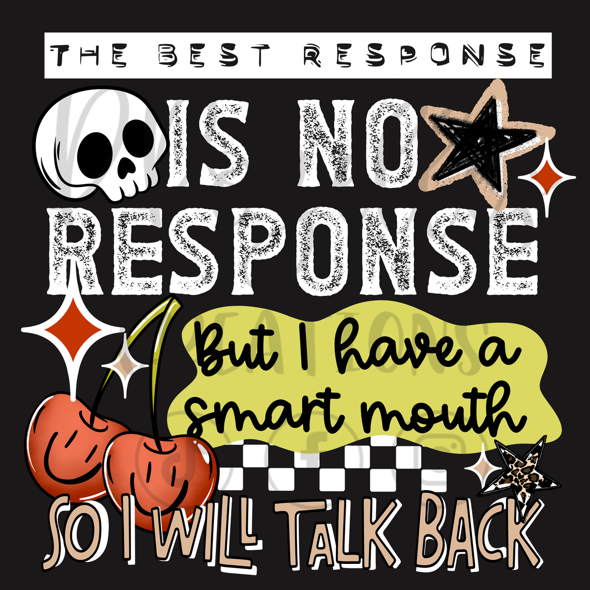 BEST RESPONSE IS NO RESPONSE