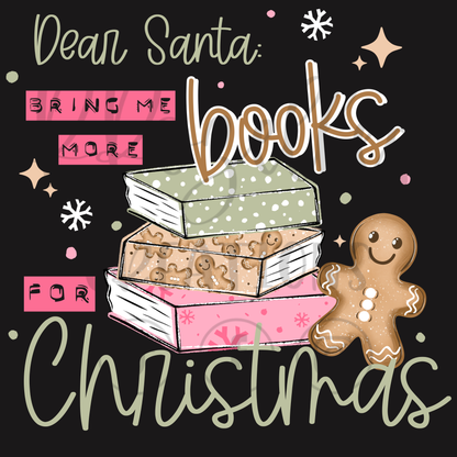 SANTA BRING MORE BOOKS (MATCHING SLEEVES)