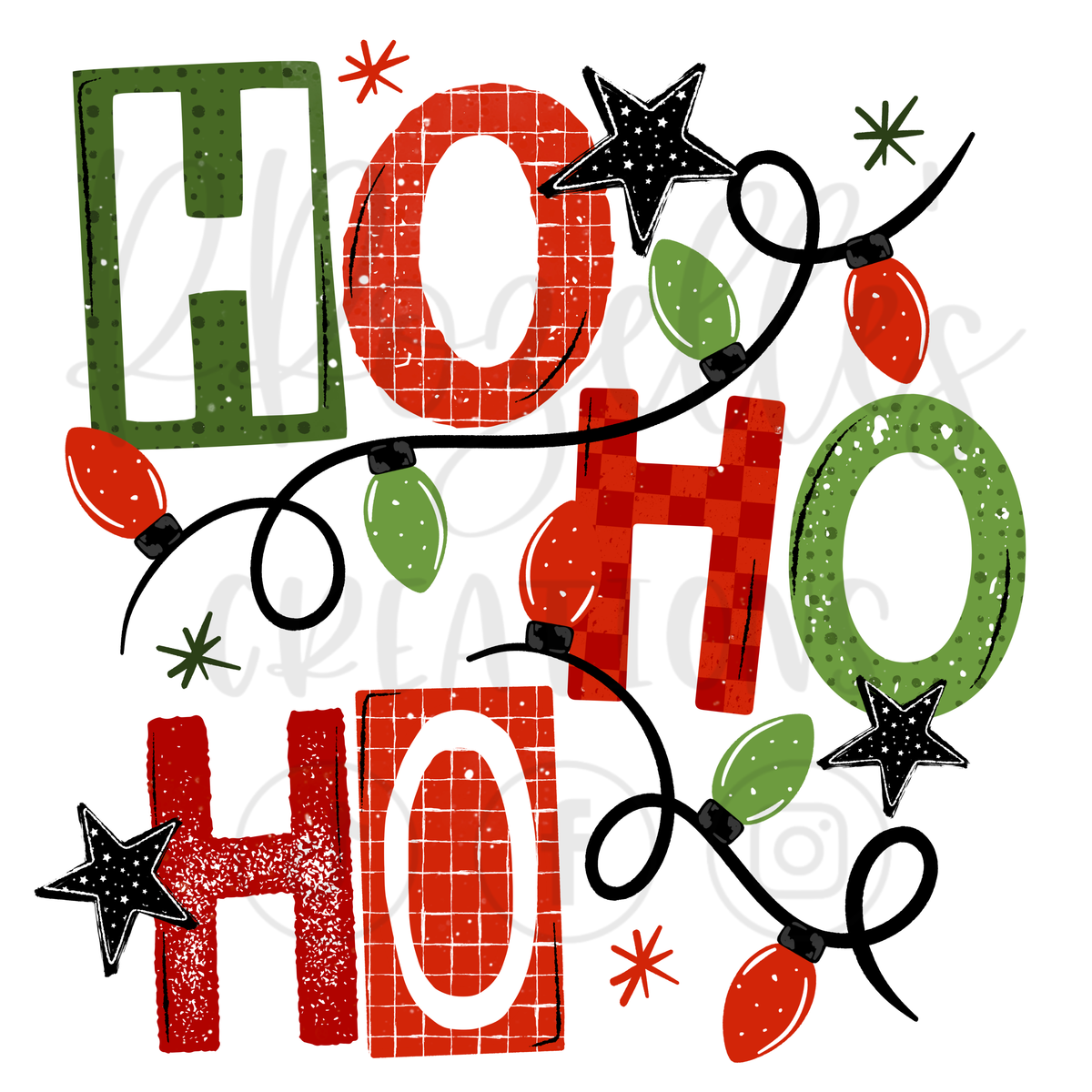 HO! HO! HO! RED (MATCHING SLEEVES)