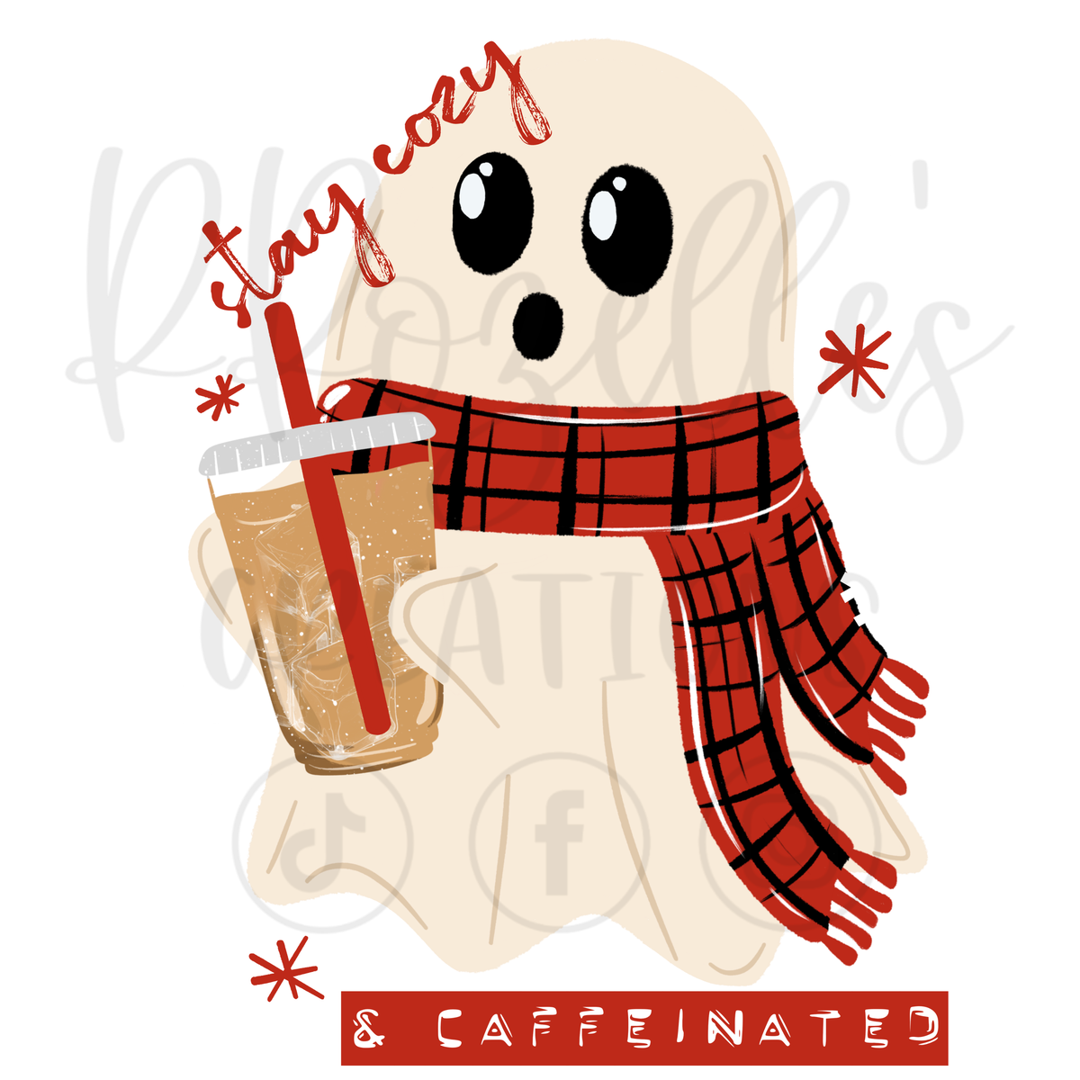 STAY COZY & CAFFEINATED GHOSTY