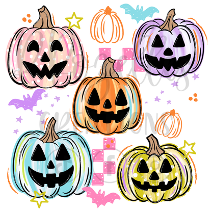 COLORFUL JACK O LANTERNS