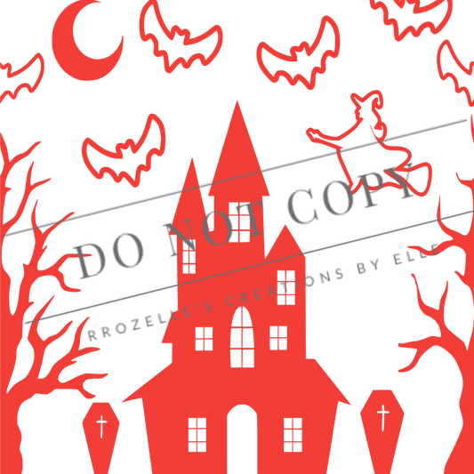 Haunted Mansion SVG Template