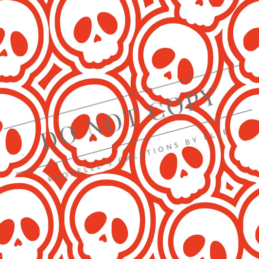 SKully Skull  Burst SVG Template