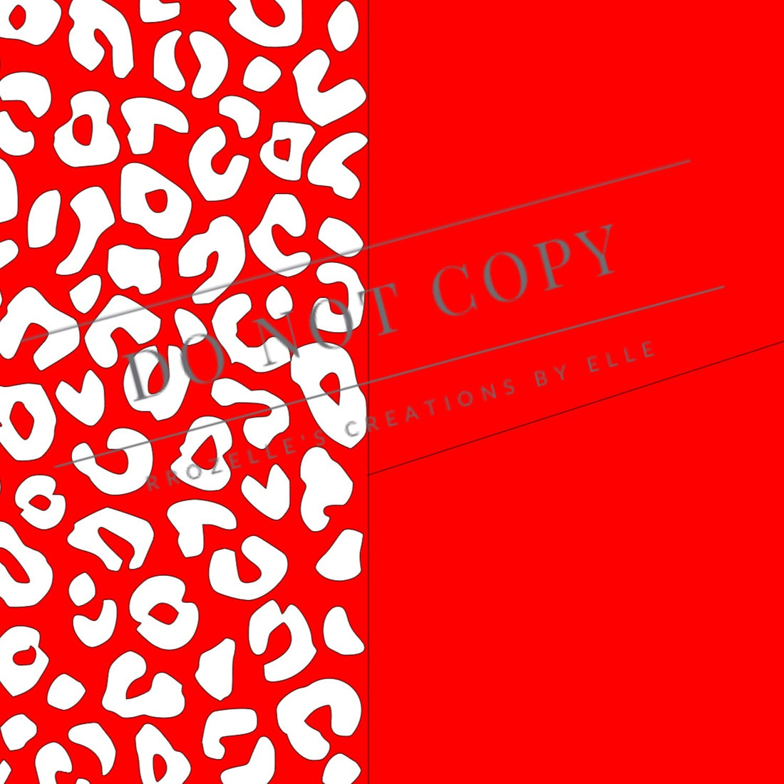 Leopard Half & Half Split SVG Template – RRozelle's Creations
