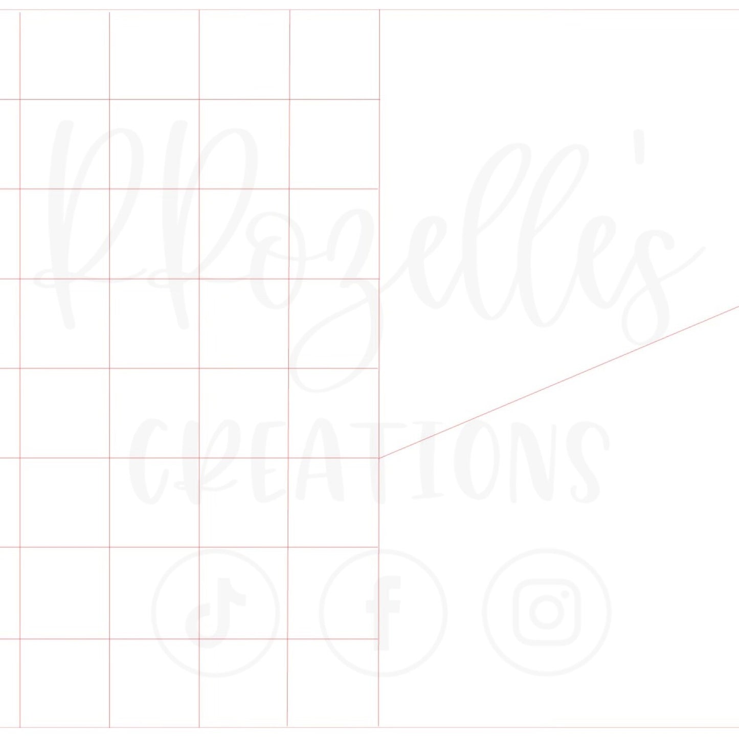 Checkered Half & Half Split SVG Template