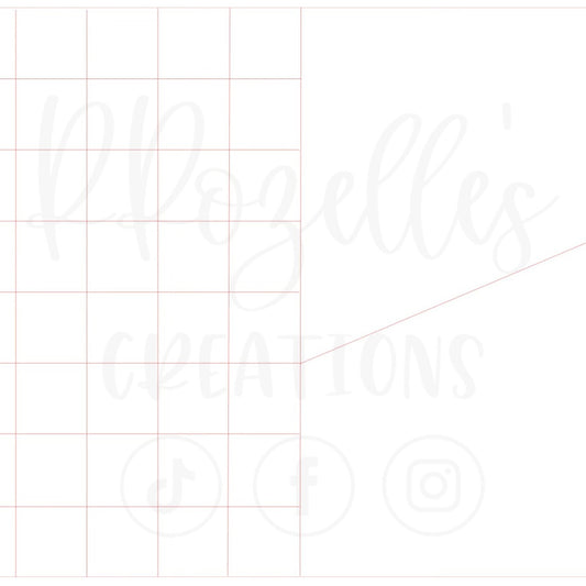 Checkered Half & Half Split SVG Template