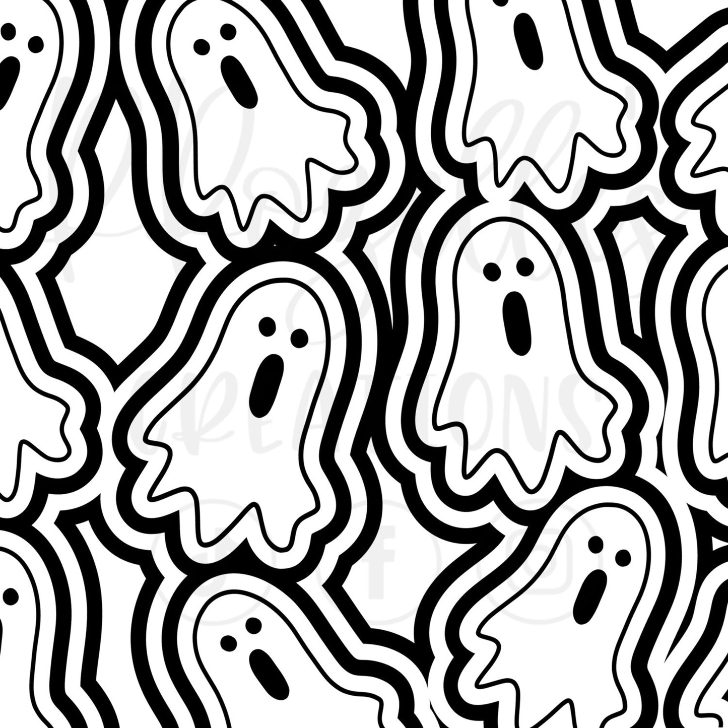 Ghosty Ghost Burst SVG Template