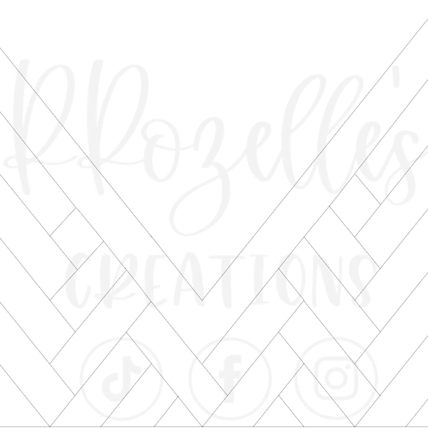 Herringbone Vsplit-Bottom SVG Template