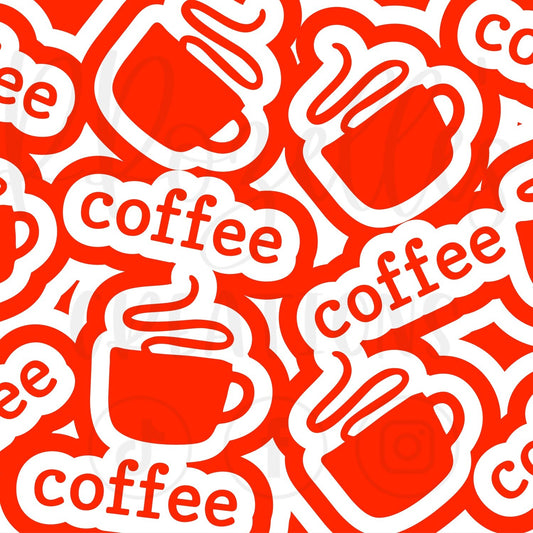 Coffee Burst SVG Template