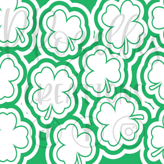 Shamrock Burst SVG Template