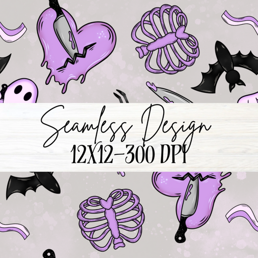 Spooky Vibes Seamless- Large Print