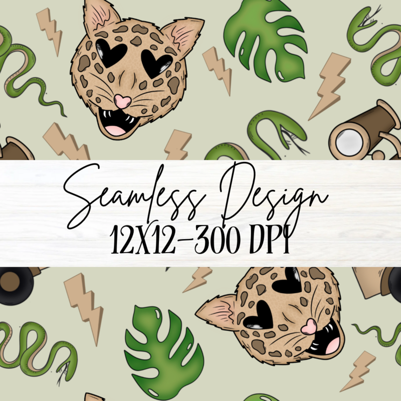 Safari Seamless- Large Print