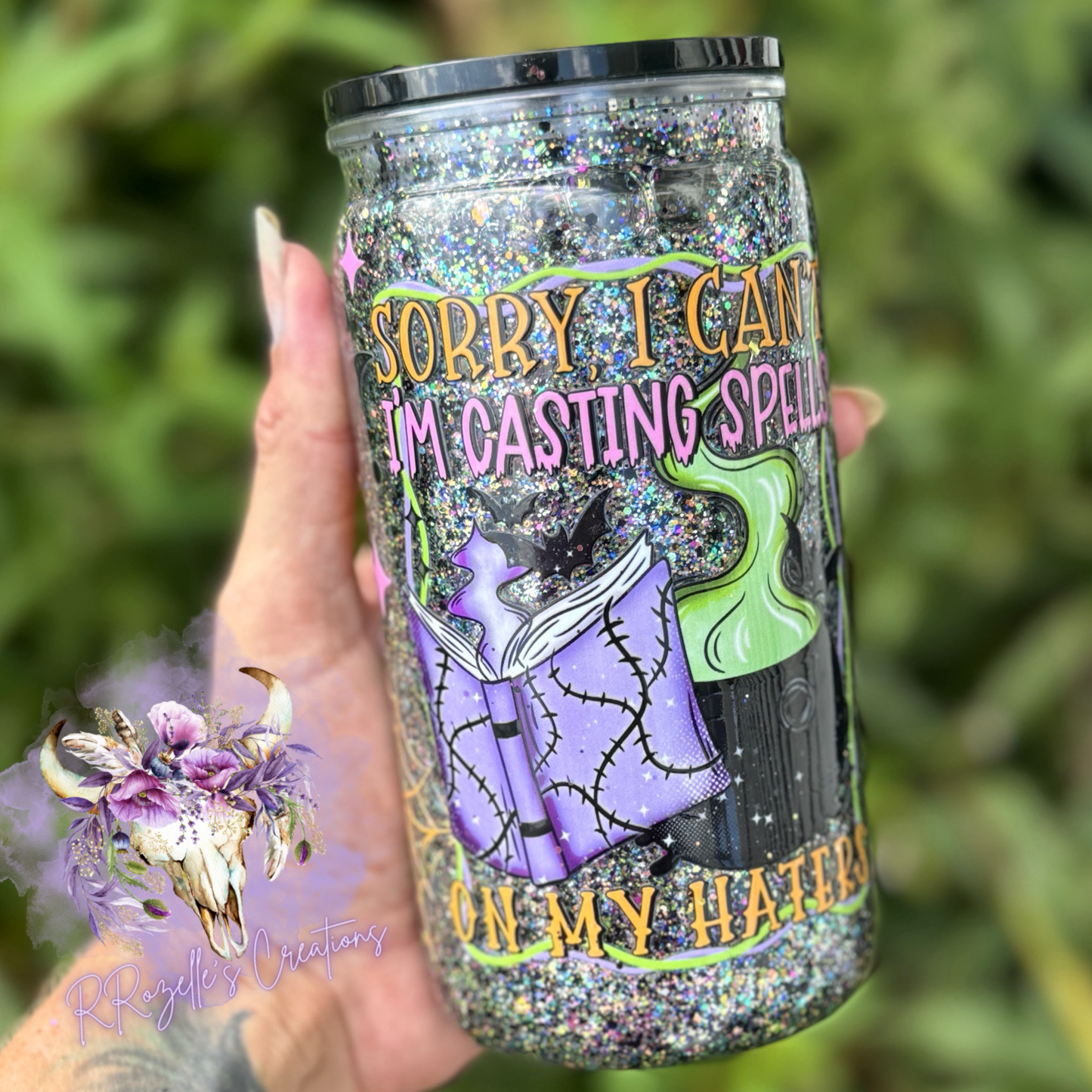 16oz Acrylic Snowglobe - Casting Spells On My Haters