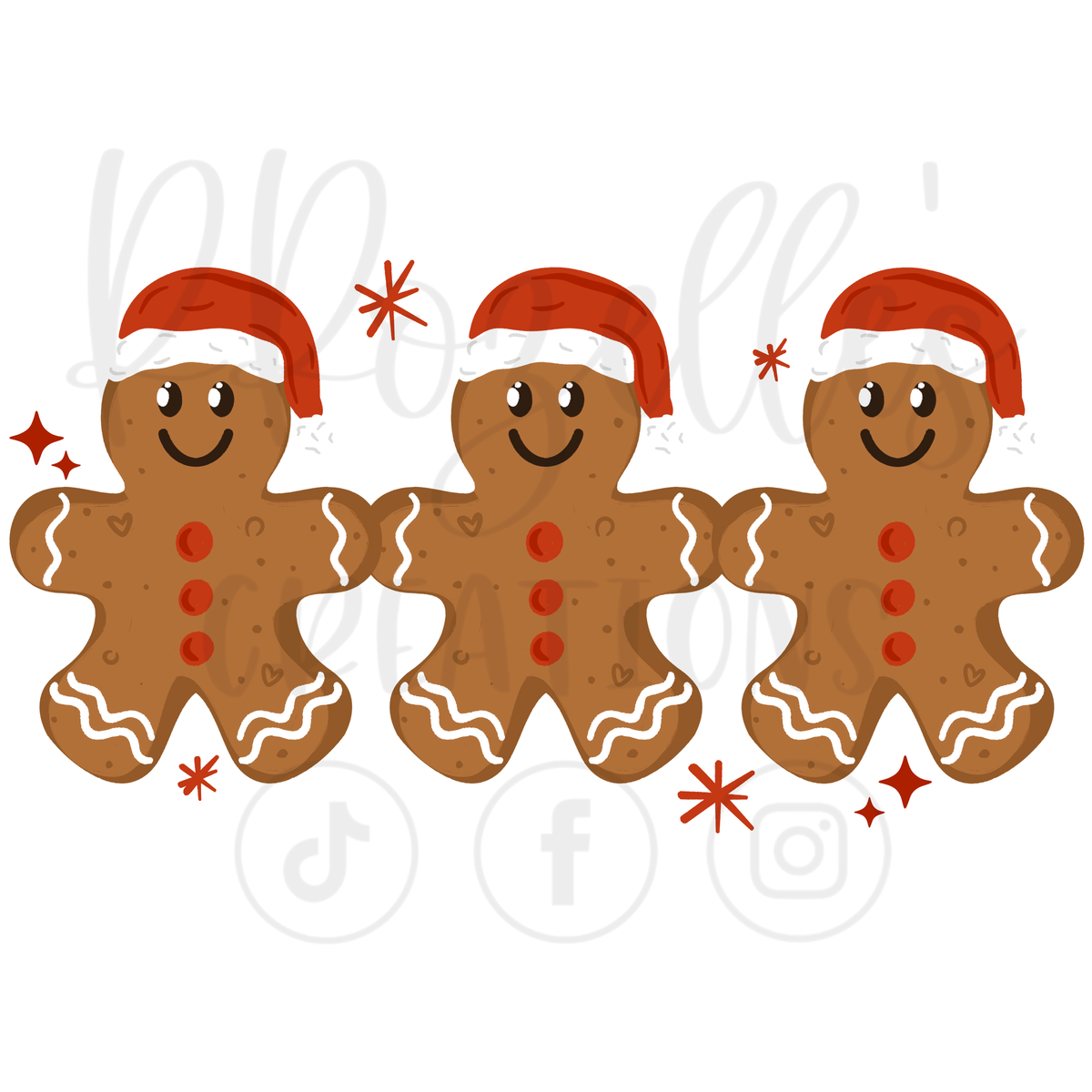 3 GINGERBREAD (MATCHING SLEEVES)