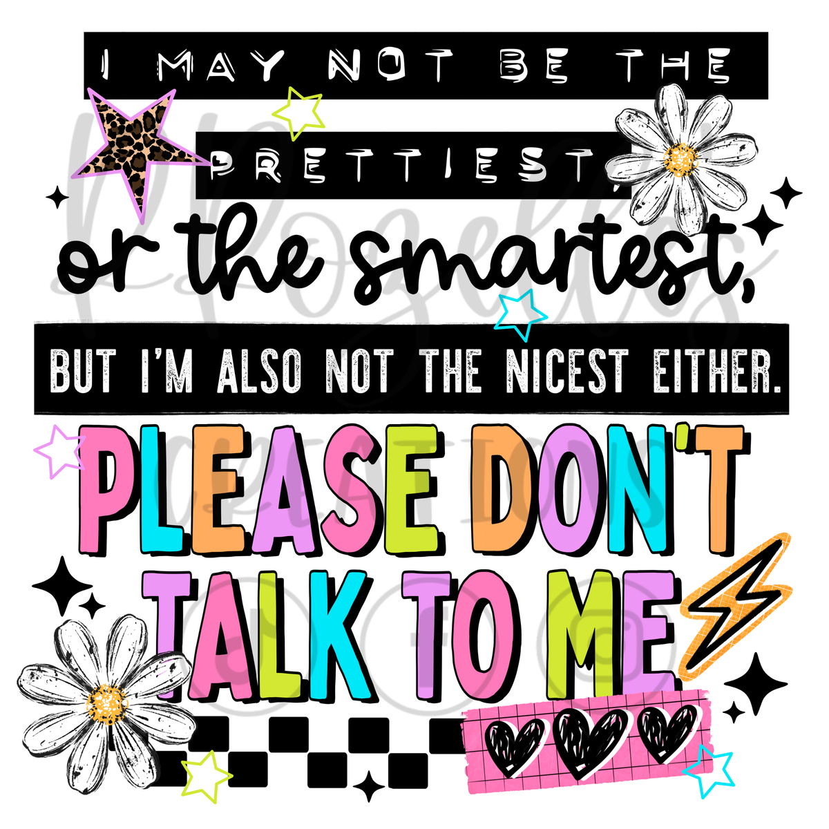 PLEASE DON'T TALK TO ME