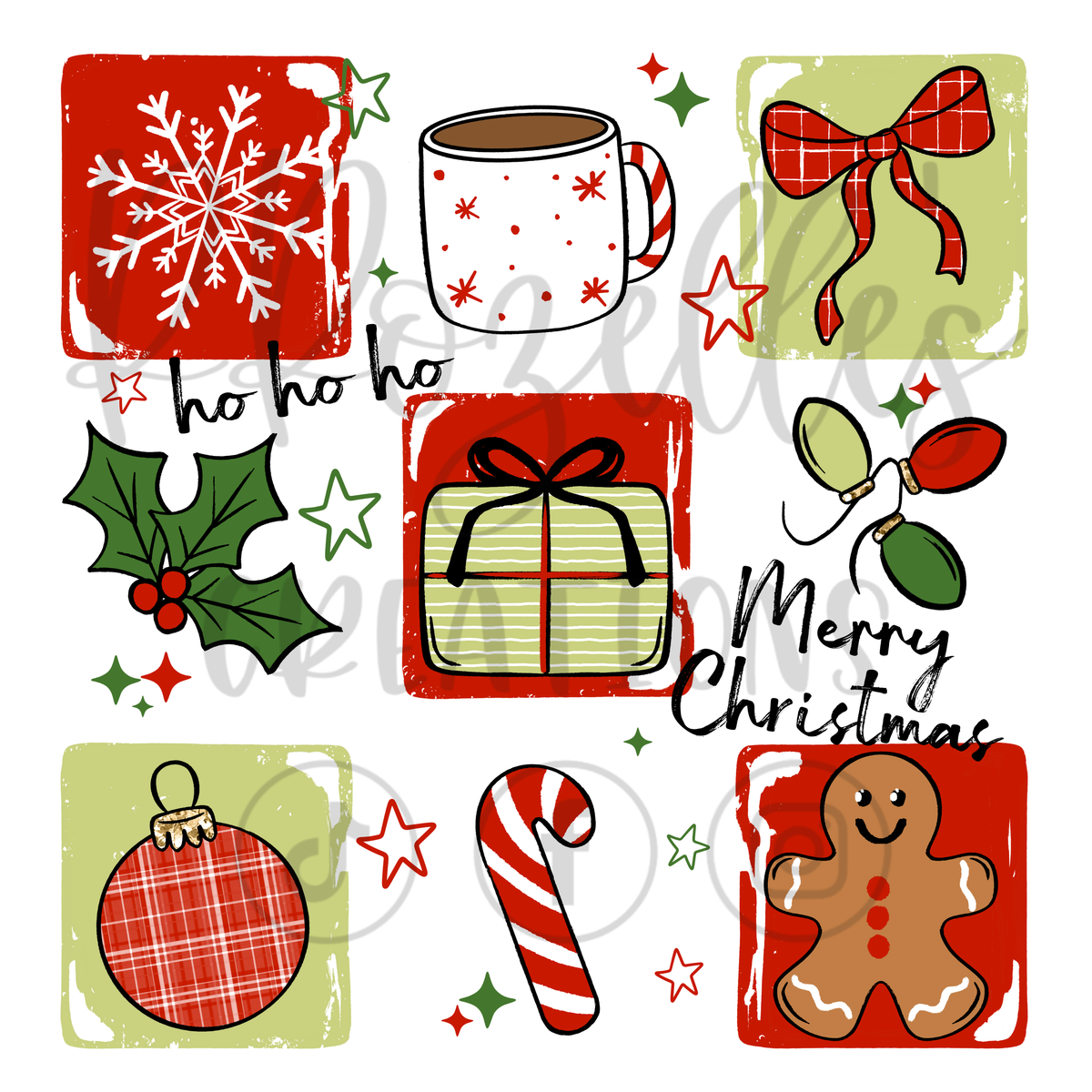 CHRISTMAS COLLAGE (MATCHING SLEEVES)