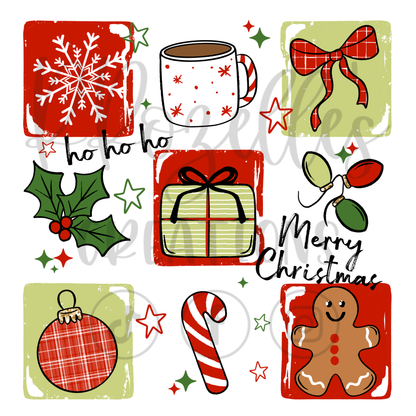 CHRISTMAS COLLAGE (MATCHING SLEEVES)