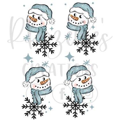 FREEZING SEASON SNOWMAN (MATCHING SLEEVES) BLACK