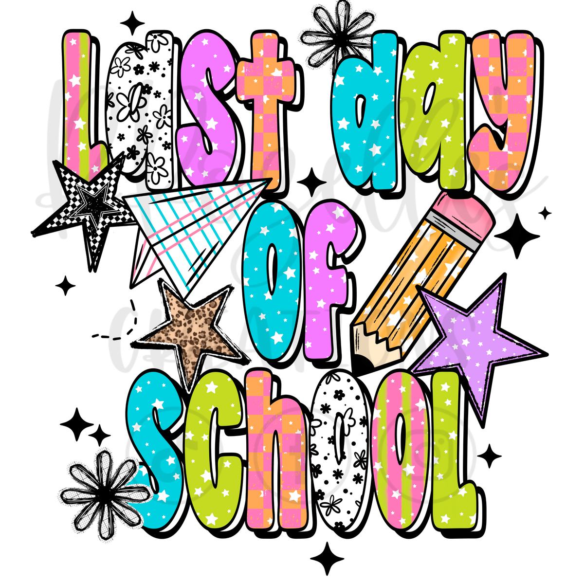 LAST DAY OF SCHOOL NEON (GIRL)