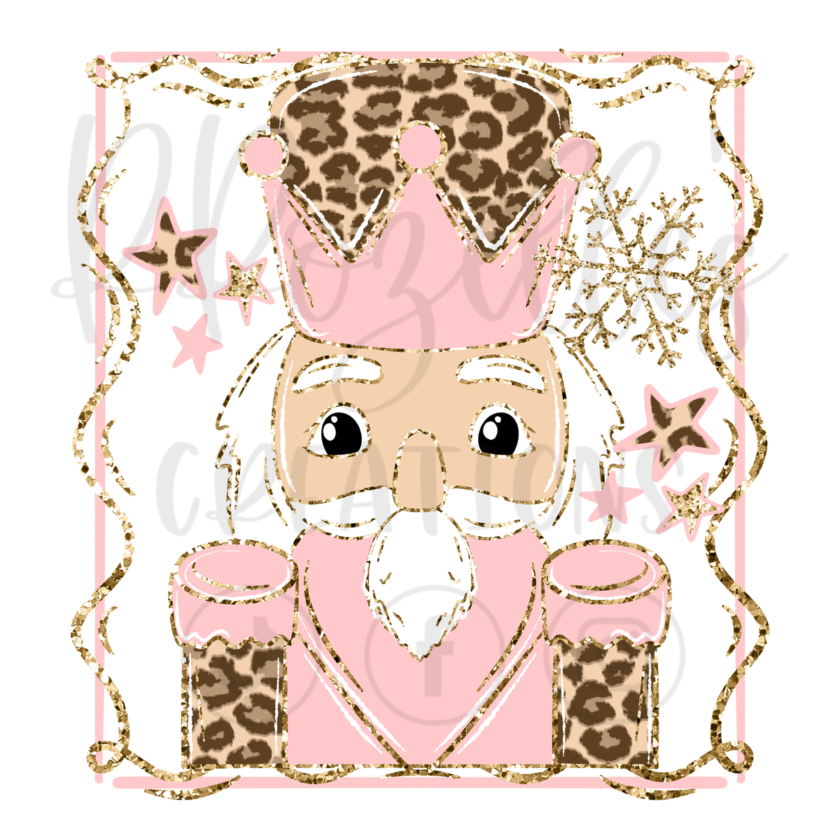 PINK LEOPARD NUTCRACKER
