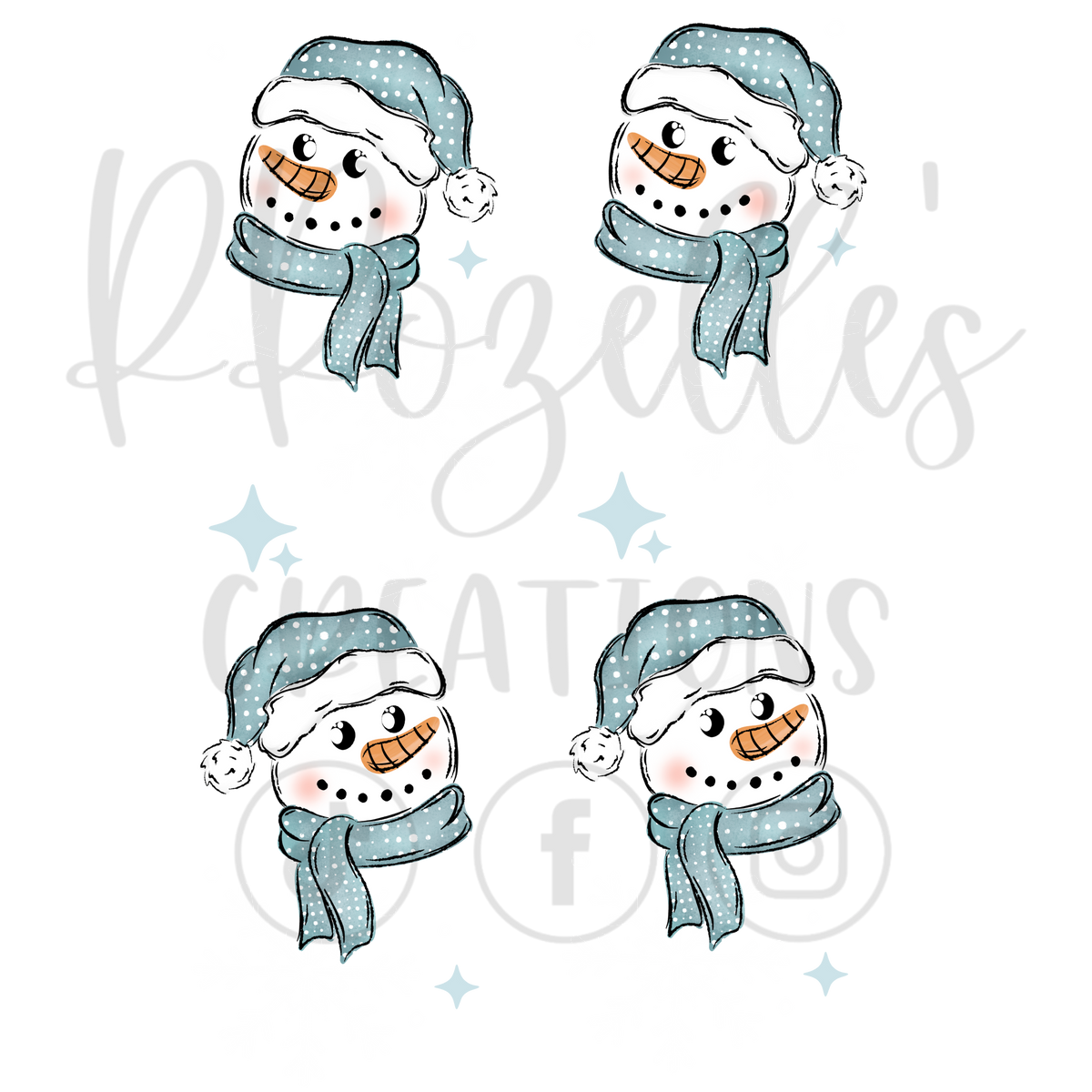 FREEZING SEASON SNOWMAN (MATCHING SLEEVES) WHITE